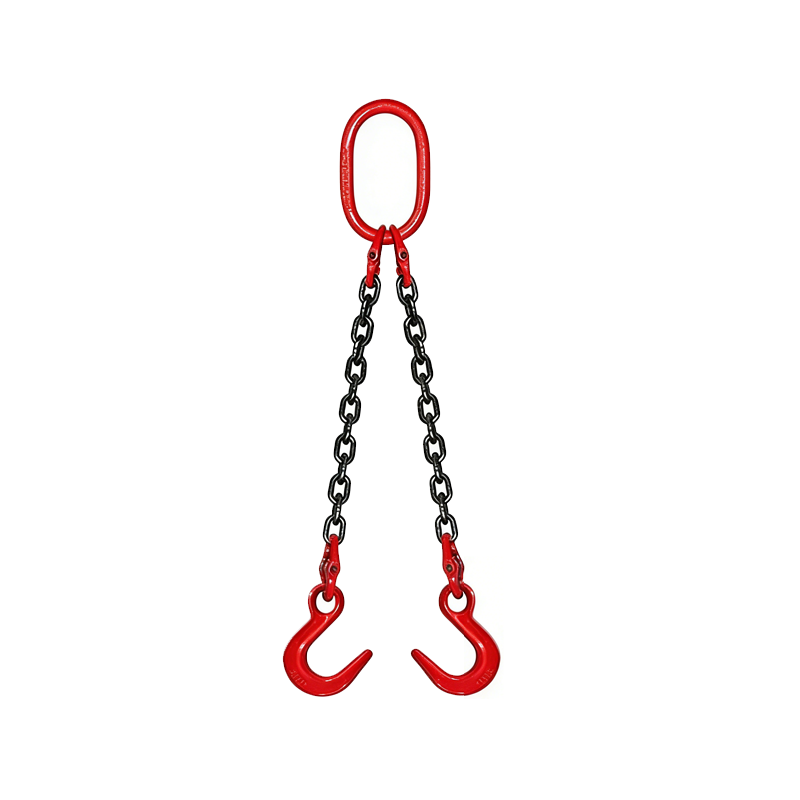 Eslinga de cadena para patas con ganchos abiertos forjados dobles de acero de aleación de grado 80 (DOF)